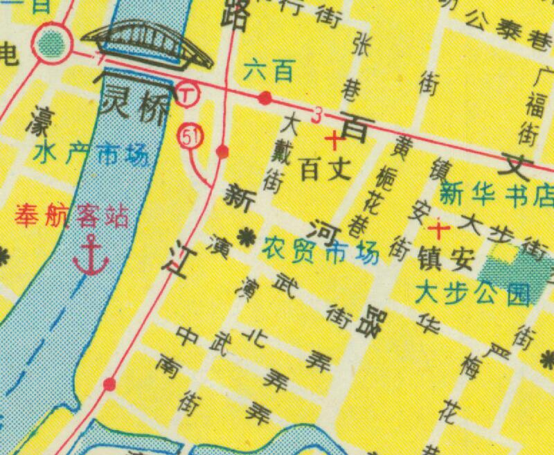 80年代《宁波交通旅游图》预览图2