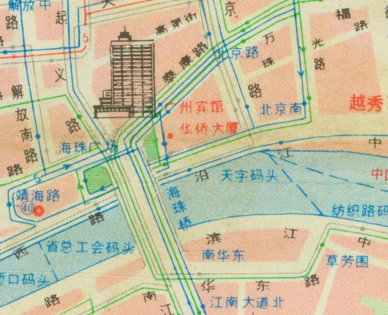 1986年《广州交通游览图》预览图2