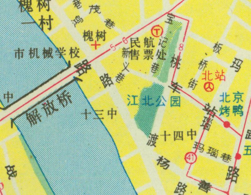 80年代《宁波交通旅游图》预览图3