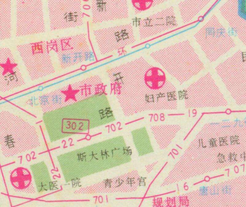 1993年《大连交通游览图》预览图2