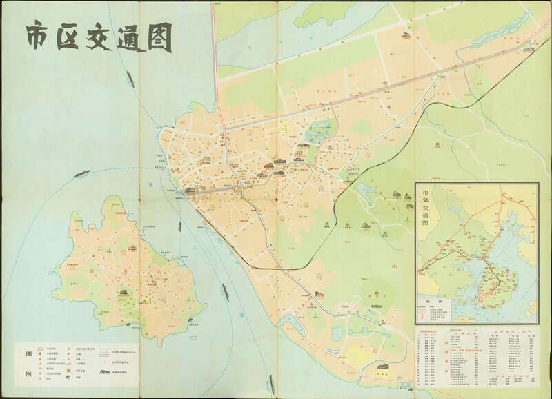 1980年《厦门市交通游览图》预览图1