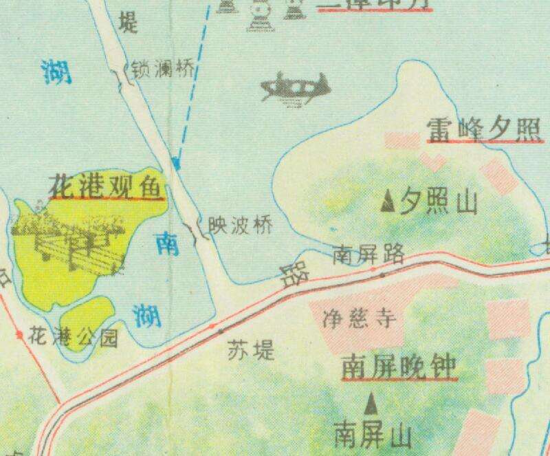 1983年《杭州市交通游览图》预览图2