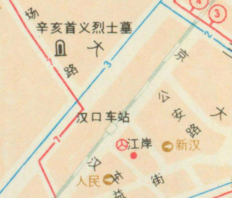 1981年《武汉交通图》预览图3