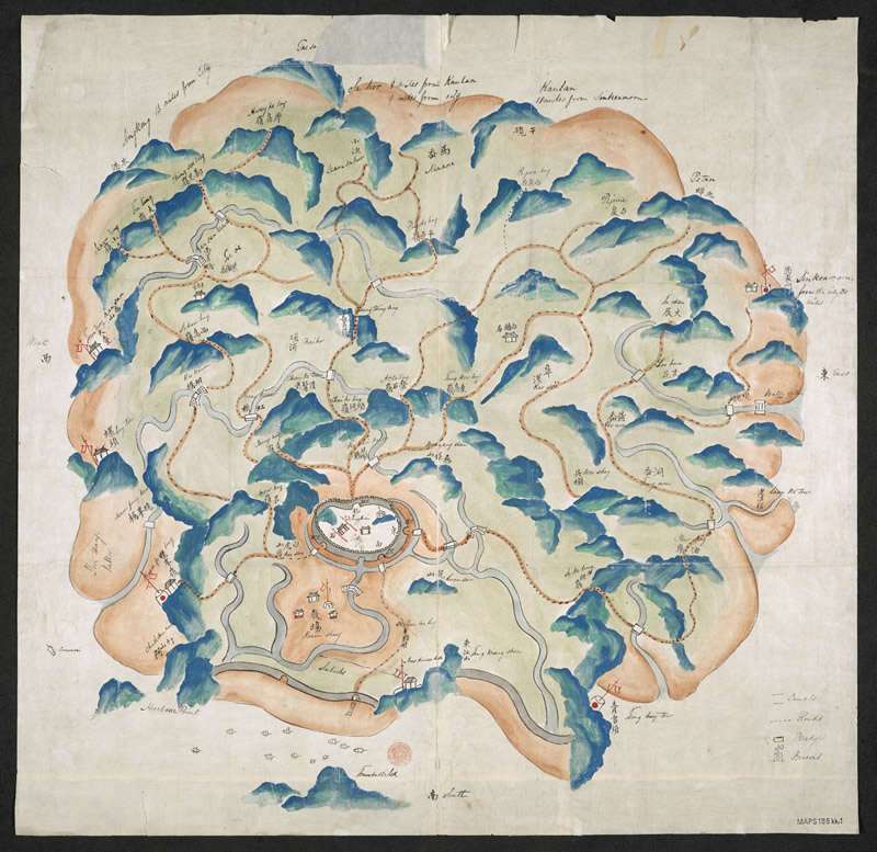 1841年后《定海县舆图》预览图