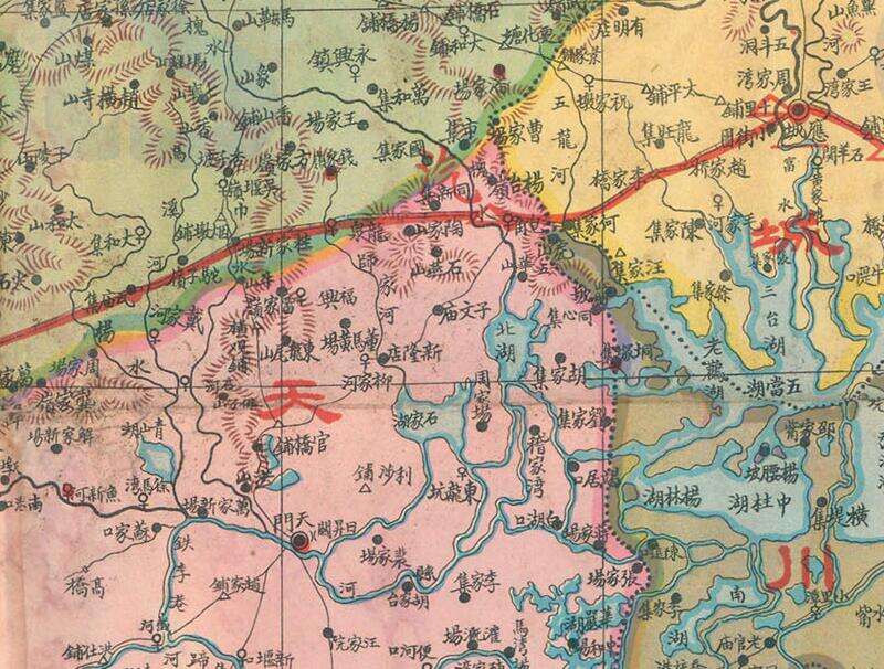 1933年前后《湖北形势地图》预览图2