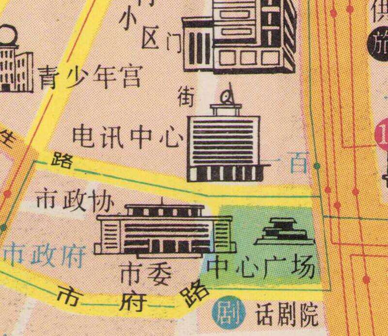 1989年《齐齐哈尔旅游交通图》预览图2