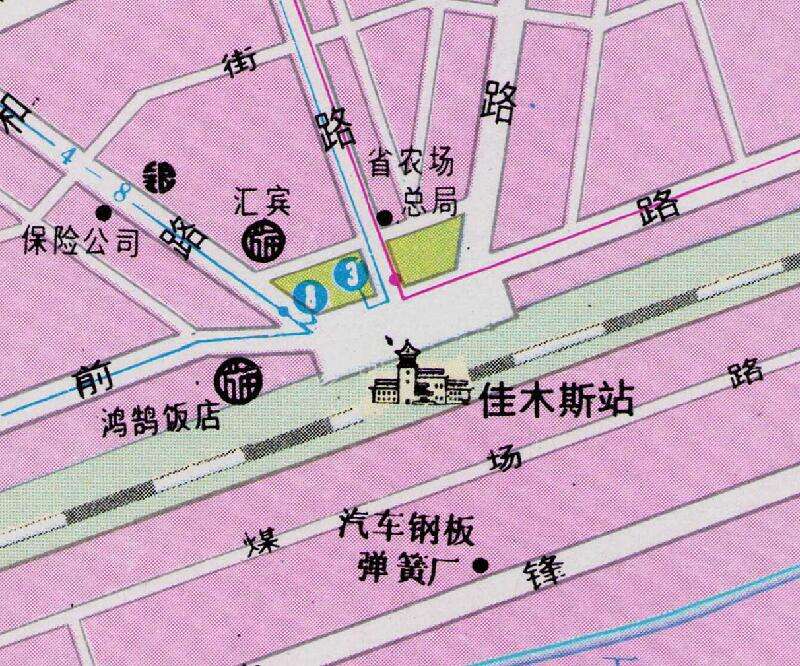 1987年《佳木斯导游图》预览图2