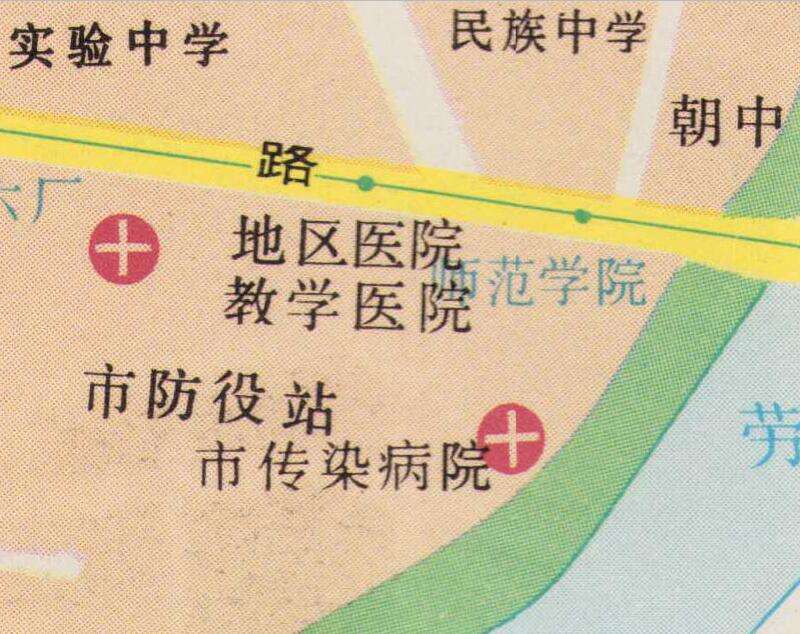 1989年《齐齐哈尔旅游交通图》预览图4