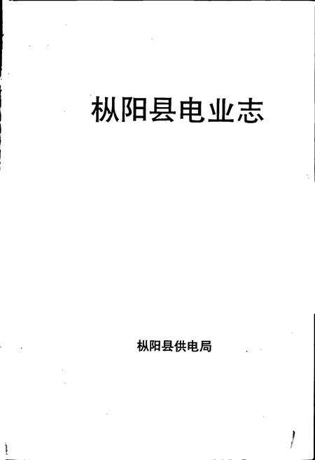 《枞阳县电业志》.pdf_安徽省志预览图1