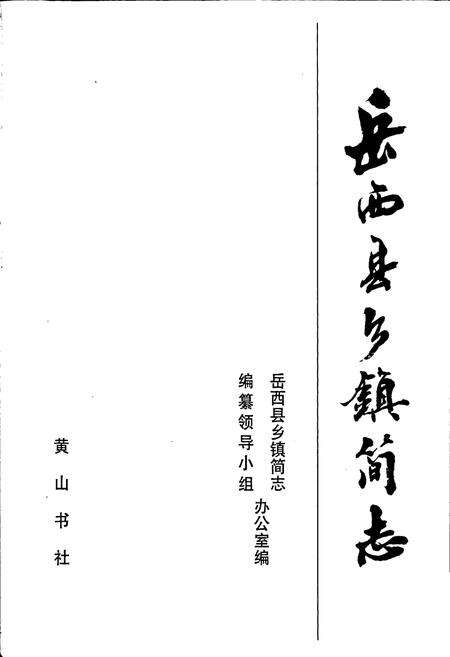 《岳西县乡镇简志》.pdf_安徽省志预览图1