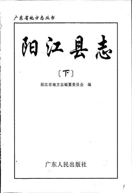 《阳江县志（下）》.pdf_广东省志预览图1