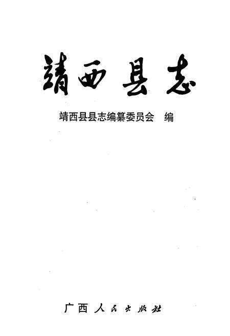 《靖西县志》.pdf_广西壮族自治区志预览图1