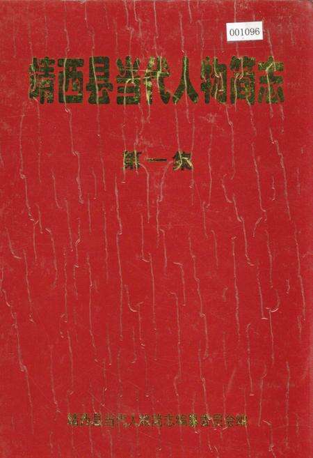 《靖西县当代人物简志 第一集》.pdf_广西壮族自治区志缩略图