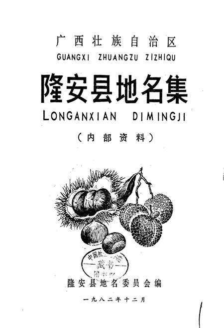 《广西壮族自治区隆安县地名集》.pdf_广西壮族自治区志预览图1