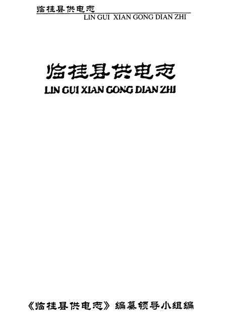 《《临桂县供电志》》.pdf_广西壮族自治区志预览图1