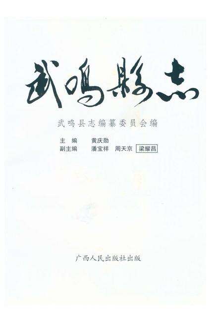 《武鸣县志》.pdf_广西壮族自治区志预览图1