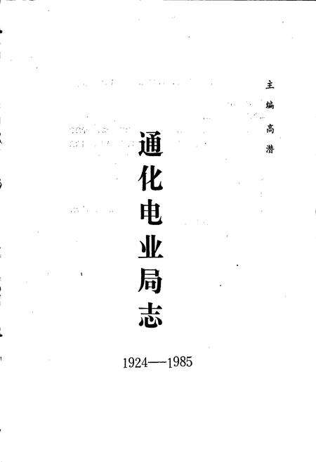 《通化电业局志》.pdf_吉林省志预览图1