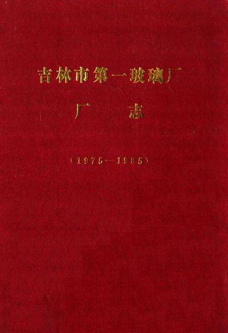 《《吉林市第一玻璃厂厂志》(1975-1985)》.pdf_吉林省志缩略图