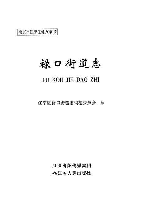 《《禄口街道志》》.pdf_江苏省志预览图1