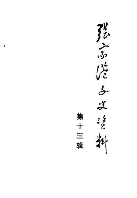 《张家港文史资料  第13辑》.pdf_江苏省志预览图1