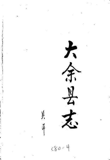 《大余县志》.pdf_江西省志预览图1