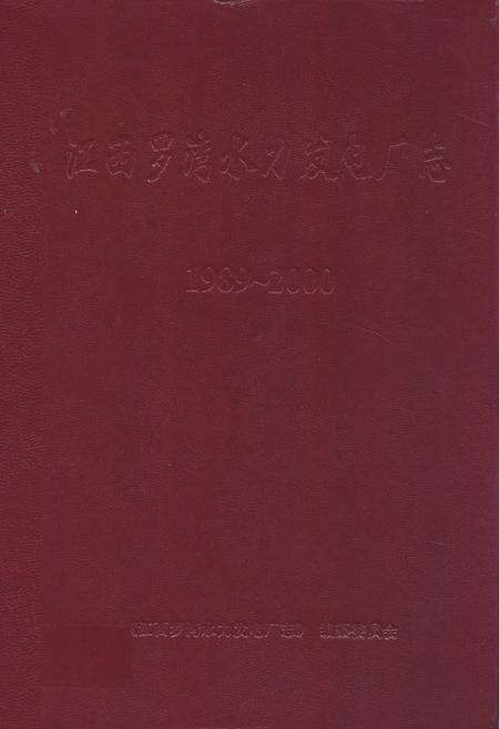 《江西罗湾水力发电厂志(1989~2000)》.pdf_江西省志缩略图
