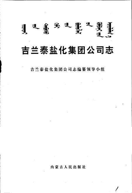 《吉兰泰盐化集团公司志》.pdf_内蒙古自治区志预览图1