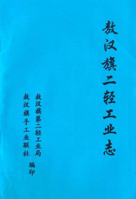 《《敖汉旗二轻工业志》》.pdf_内蒙古自治区志缩略图