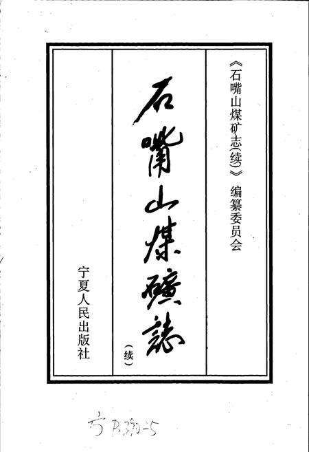 《石嘴山煤矿志（续）》.pdf_宁夏回族自治区志预览图1