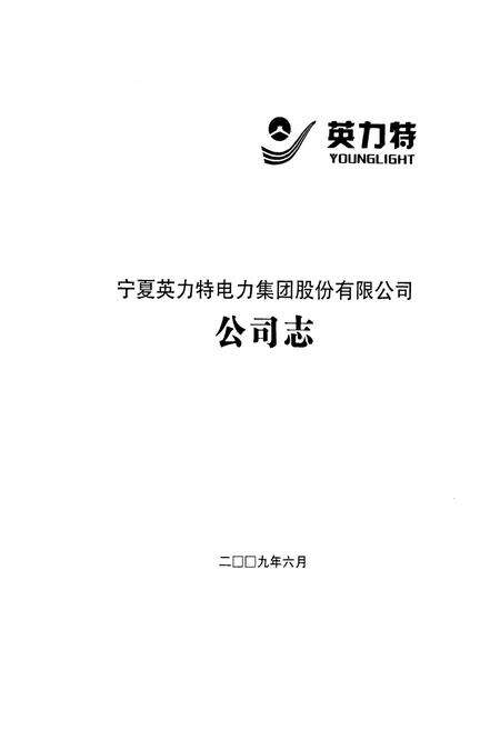 《宁夏英力特电力集团股份有限公司公司志》.pdf_宁夏回族自治区志预览图1