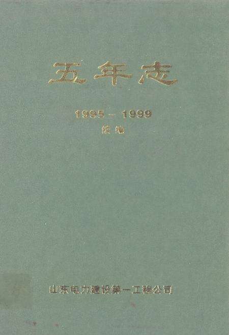 《山东电力建设第一工程公司五年志(1995-1999)续编》.pdf_山东省志缩略图