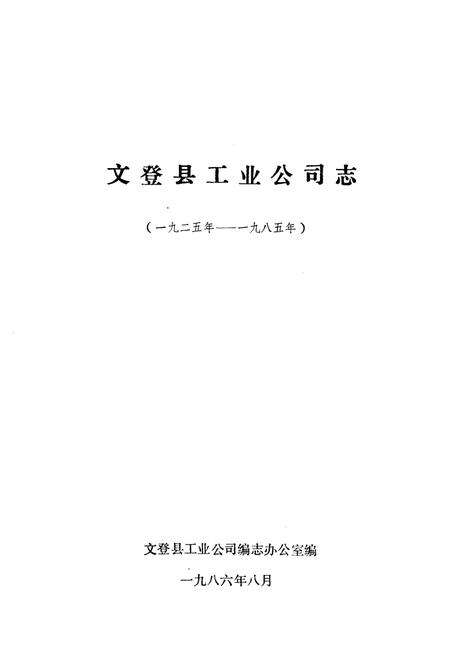 《文登县工业公司志》.pdf_山东省志预览图1