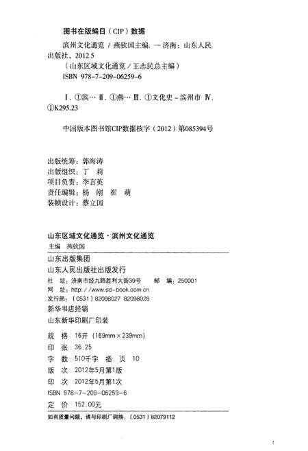 《山东区域文化通览 滨州文化通览》.pdf_山东省志预览图2