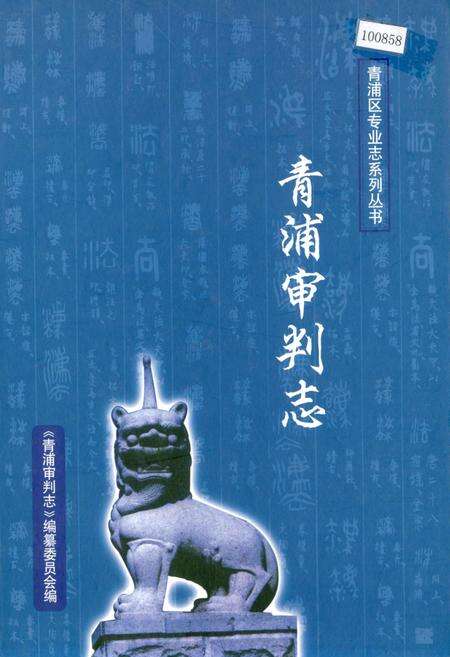 《青浦审判志》.pdf电子版_上海市志缩略图