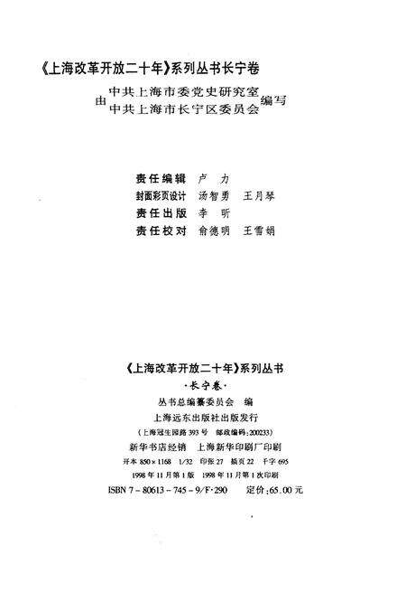 《上海改革开放二十年 长宁卷》.pdf电子版_上海市志预览图2