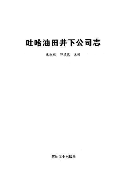 《吐哈油田井下公司志》.pdf_新疆维吾尔自治区志预览图1