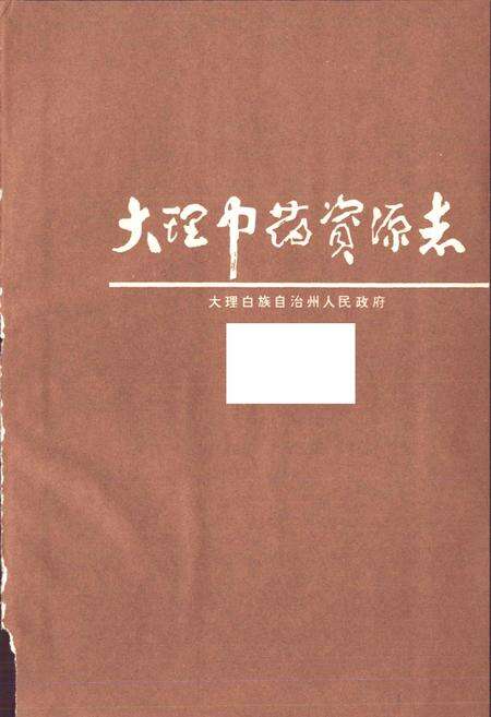 《大理中药资源志》.pdf_云南省志预览图1