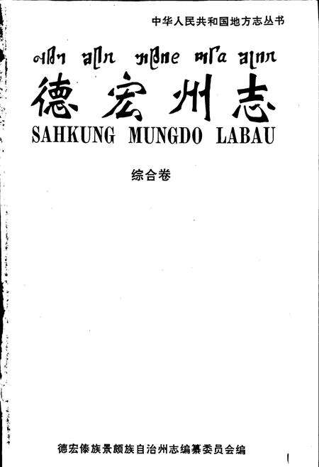 《德宏州志 综合卷》.pdf_云南省志预览图1