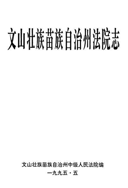 《文山壮族苗族自治州法院志》.pdf_云南省志预览图4
