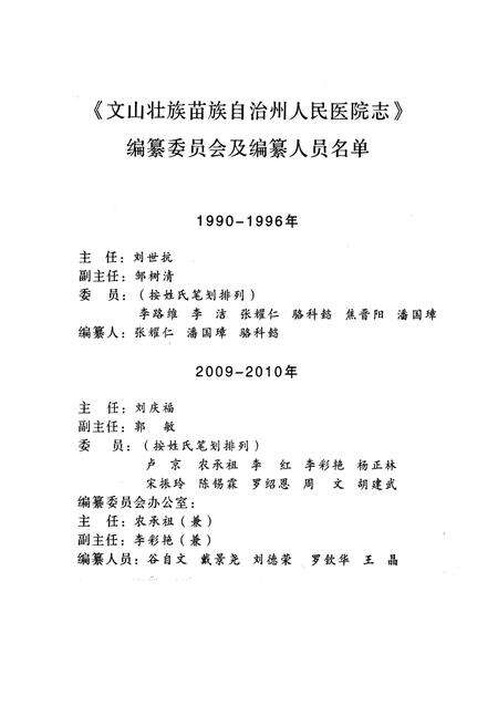 《《文山壮族 苗族 自治州人民医院志(1950-2008)》》.pdf_云南省志预览图1