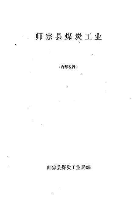 《师宗县煤炭工业志》.pdf_云南省志预览图1