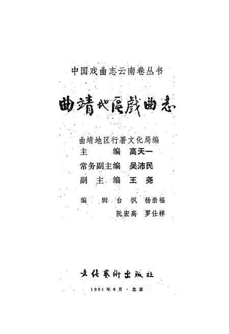 《中国戏曲志云南卷 曲靖地区戏曲志》.pdf_云南省志预览图4