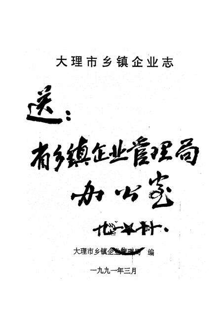 《《大理市乡镇企业志》》.pdf_云南省志预览图1
