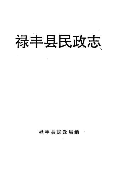 《禄丰县民政志》.pdf_云南省志预览图1