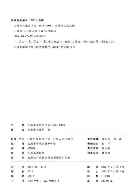 《玉溪市文化艺术志(1978-2005)》.pdf_云南省志预览图2