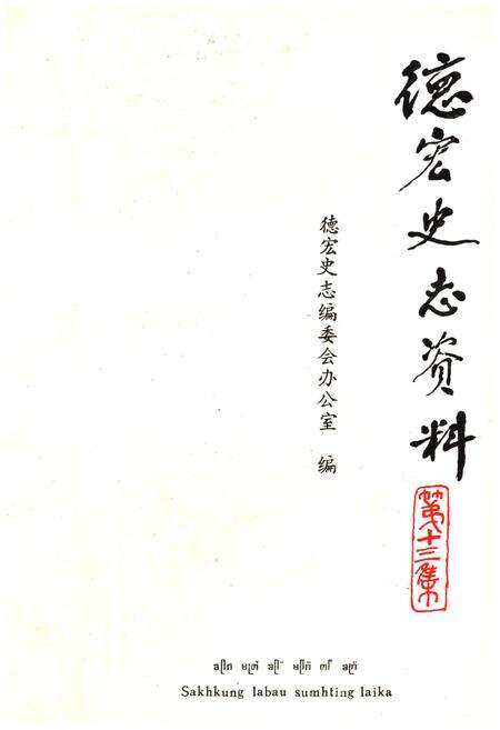 《德宏史志资料 第十三集》.pdf_云南省志缩略图