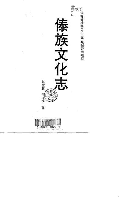 《傣族文化志云南省社科八五规划资助项目》.pdf_云南省志预览图1