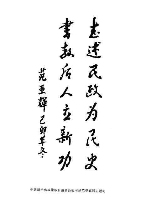 《新平彝族傣族自治县民政志》.pdf_云南省志预览图4