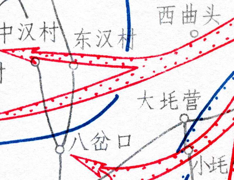 解放战争《荔北战役经过要图》预览图2