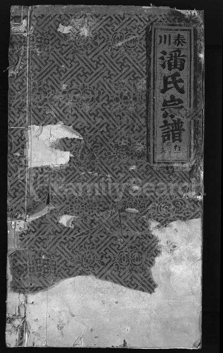 4418.泰川潘氏宗谱(别名：泰川潘氏族谱、Tai Chuan Pan Shi Zong Pu).pdf电子版缩略图